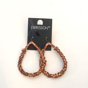 EXPRESSION Tear-Drop Bronze Earrings